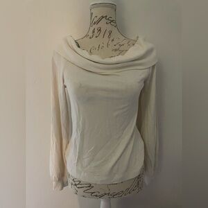Banana Republic Cream Cowl Neck Sweater